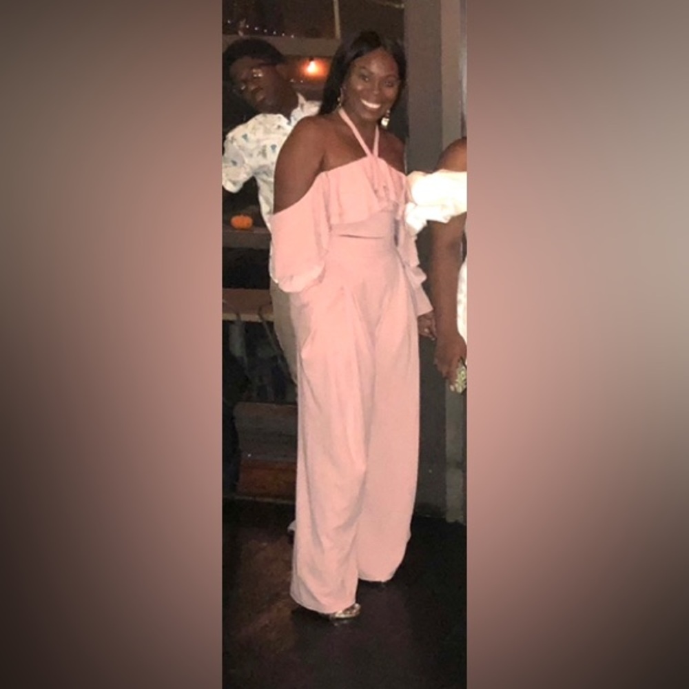Dusty Pink 2pc Off shoulder Top & Trouser pants SET- Medium